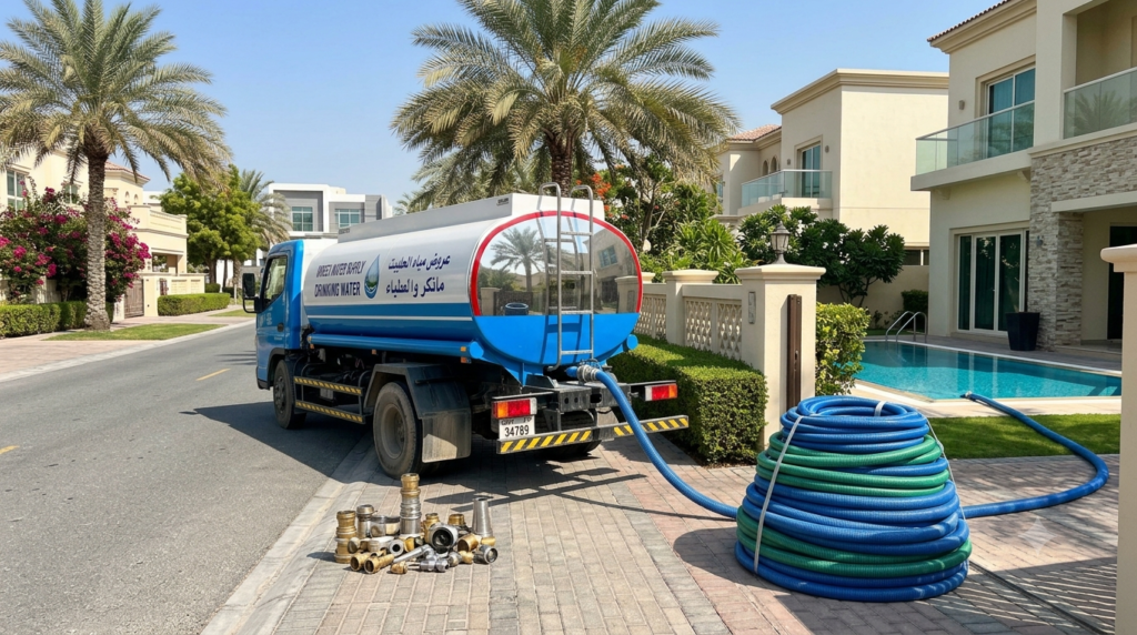 swimming pool water delivery in dubai